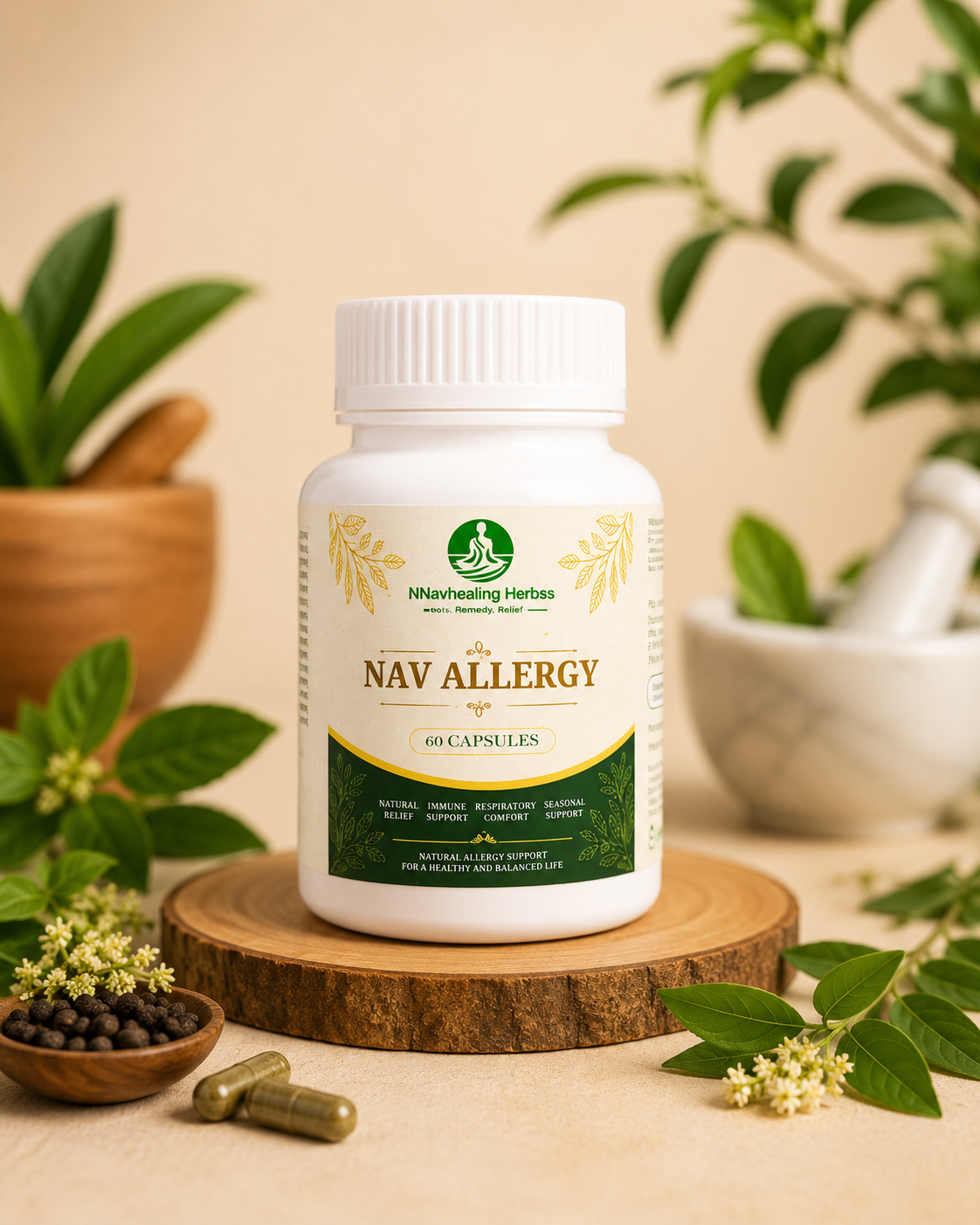 Nav Allergy Capsules — Vasa-led classical anti-allergic formula